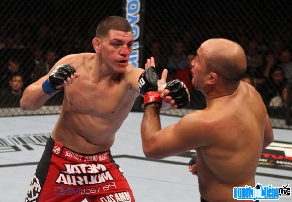 Picture of mixed martial arts athlete Nick Diaz on the field