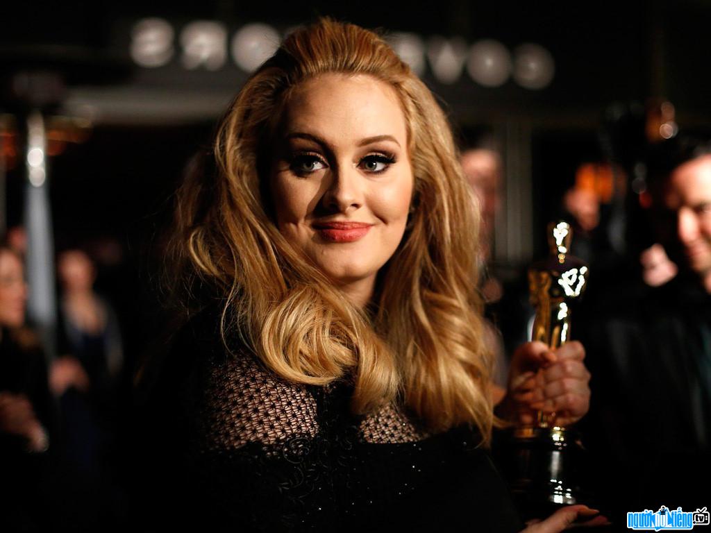 Adele at a music award ceremony
