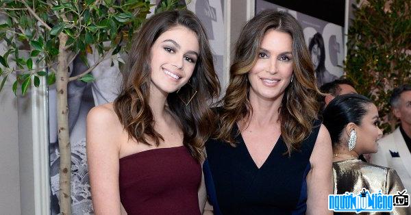Cindy Crawford with her beautiful daughter at a recent event