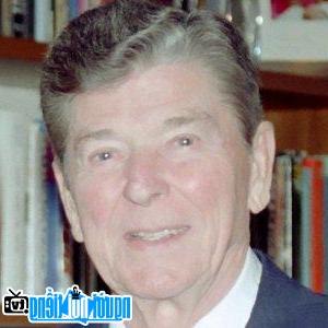 A portrait of US President Ronald Reagan