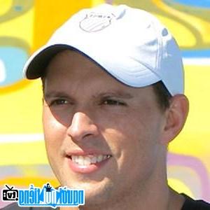 A portrait of tennis player Mike Bryan