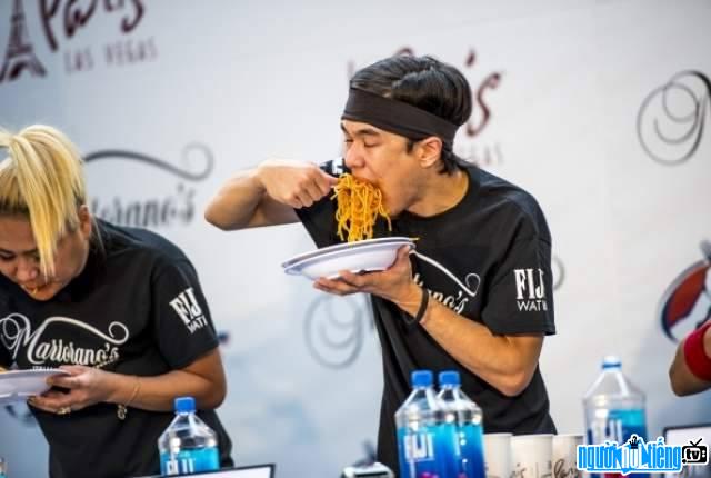 Photo of Matt Stonie at a Noodle Contest