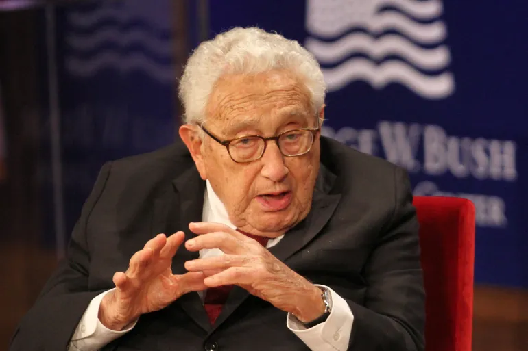 A new picture of Henry Kissinger- Famous German politician