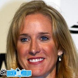 A portrait image of tennis player Tracy Austin
