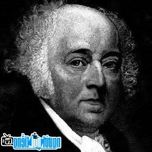 A portrait picture of US President John Adams