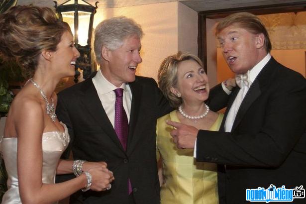 Đám cưới Melania Trump có sự tham gia vợ chồng tổng thống Bill và Hillary Clinton