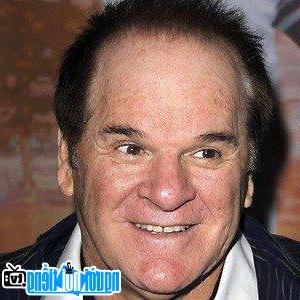 A portrait image of baseball player Pete Rose