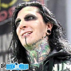 A Portrait Picture of Singer metal rock music Chris Motionless