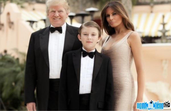  Prince Barron Trump with the President and First Lady of the United States