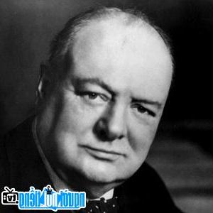 A Portrait Picture of Winston Churchill World Leader