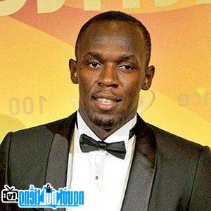 Usain Bolt famous Jamaican track and field athlete.