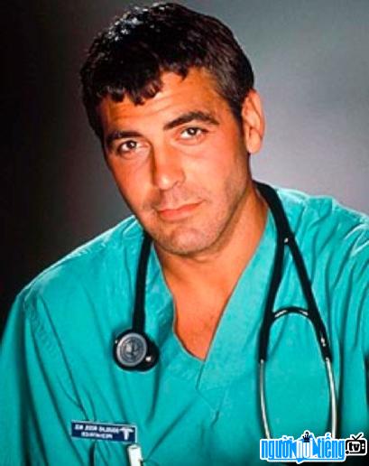 Actor George Clooney in the role that made him famous