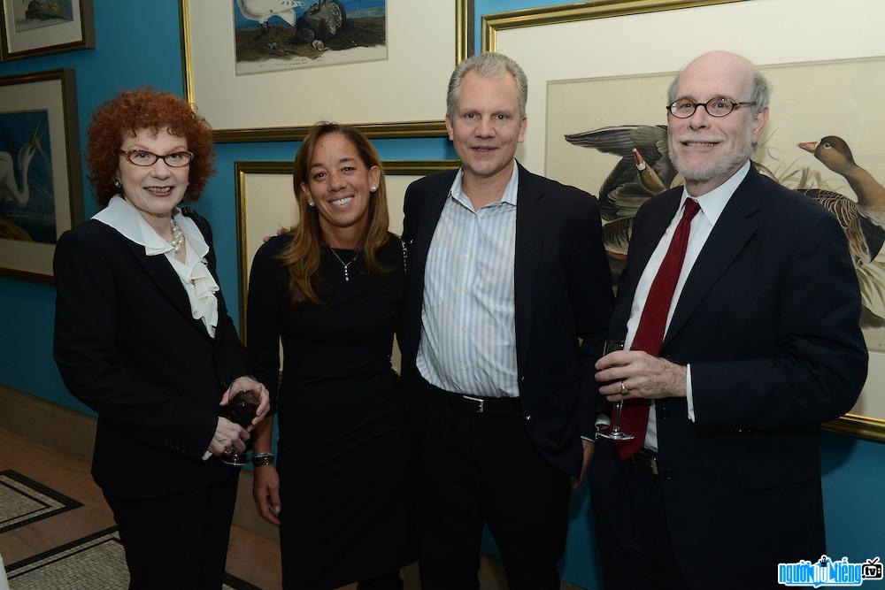 Arthur Ochs Sulzberger Jr.with his second wife at an event