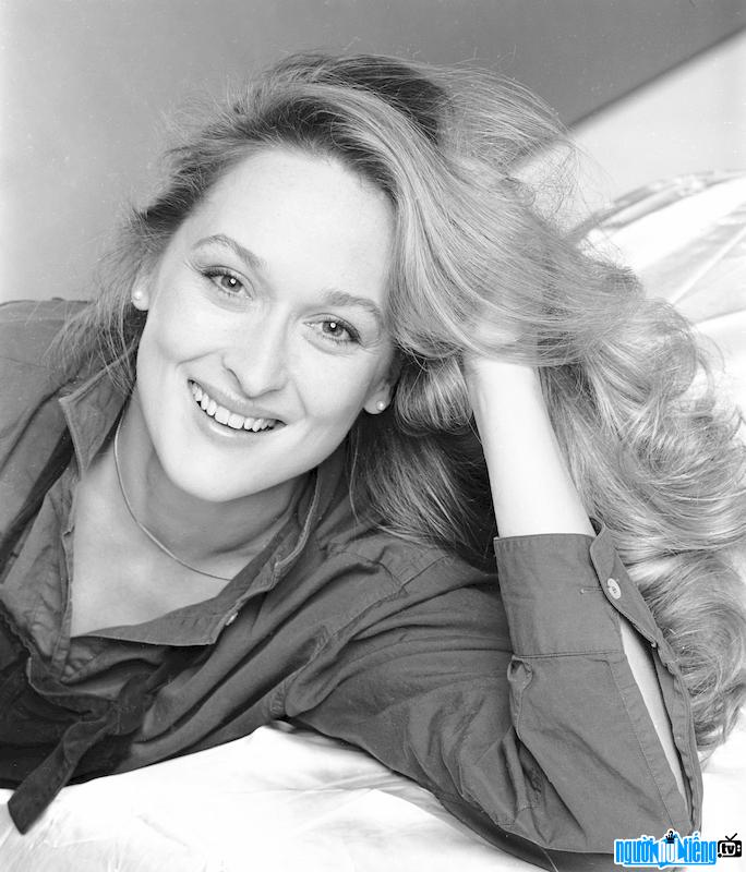 A young image of the actress Meryl Streep