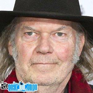 A portrait picture of Singer Neil Young folk music