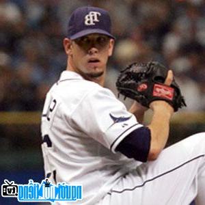 A portrait image of baseball player James Shields