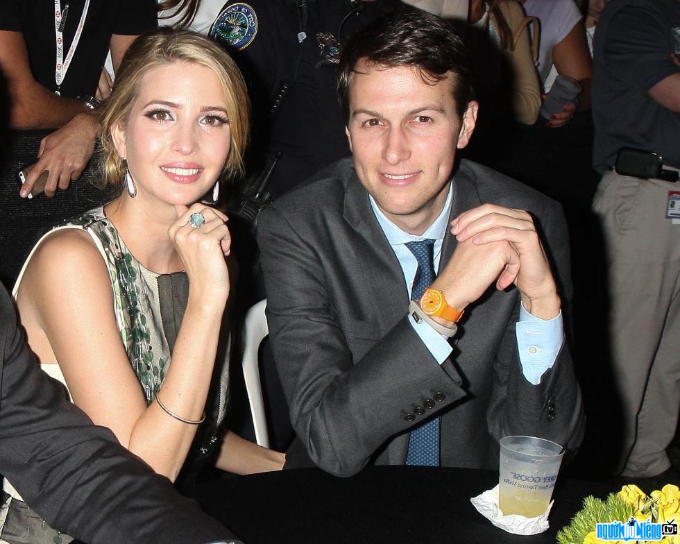 A photo of businessman son Charles Kushner and daughter of US President Donald Trump
