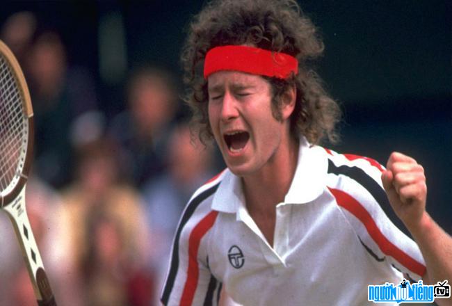 John McEnroe the great American tennis player
