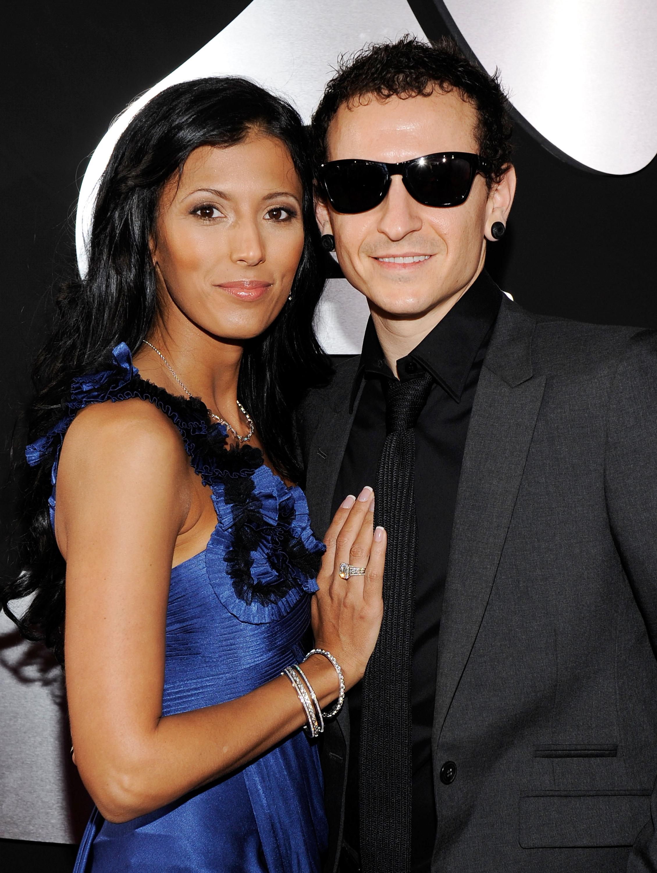 Rock Singer Chester Bennington and his wife Talinda Bentley