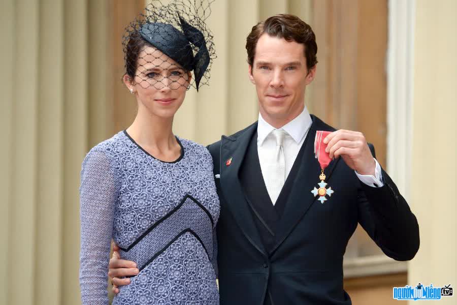 Benedict Cumberbatch and his wife