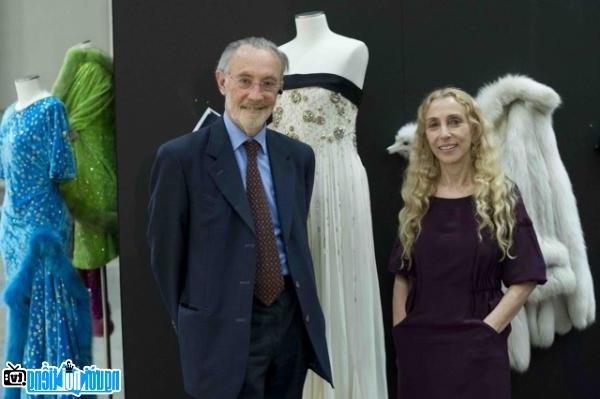 Journalist Franca Sozzani with Mauro Moroni