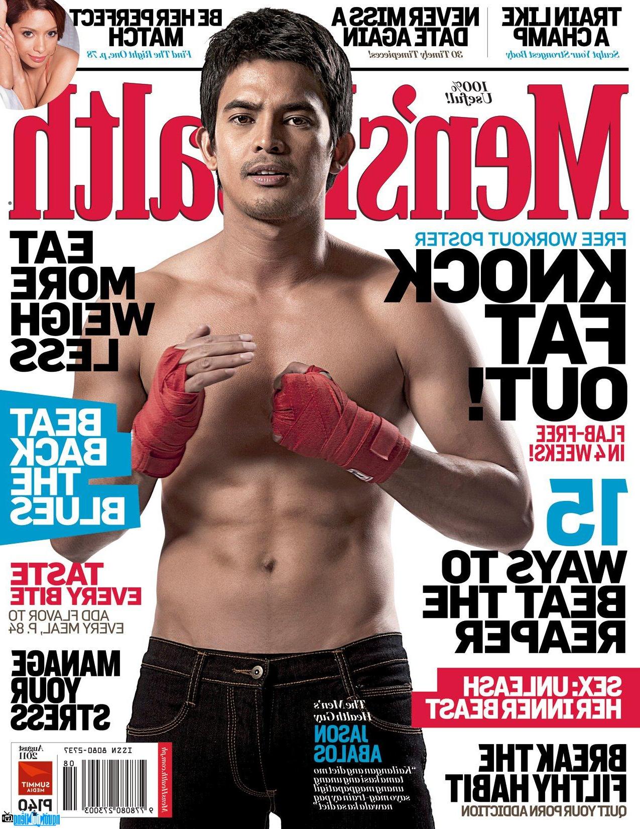 Picture of actor Jason Abalos in a magazine
