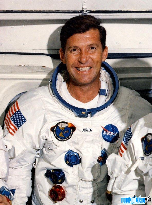 Astronaut Wally Schirra's Image in a Pilot's Suit