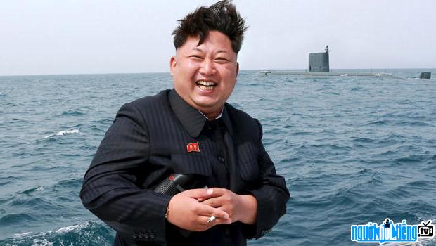 Image of North Korean leader Kim Jong-un during a survey trip at sea