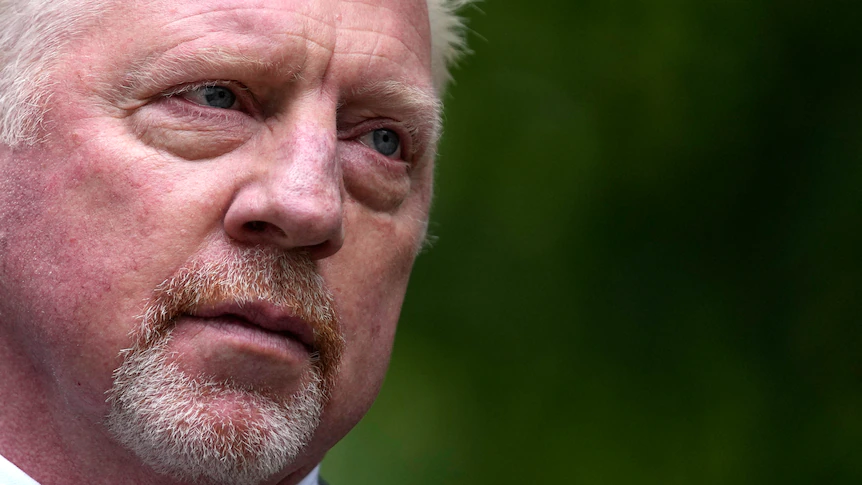 A portrait of tennis player Boris Becker