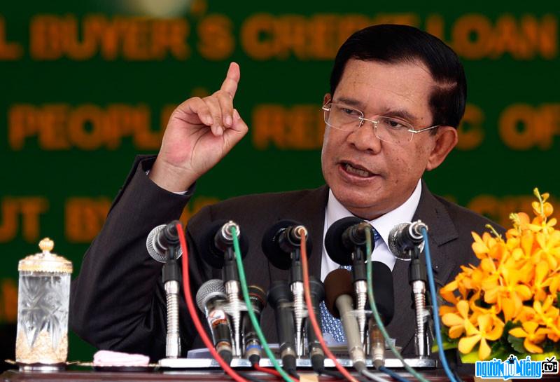 Image of Cambodian leader - Prime Minister Hun Sen