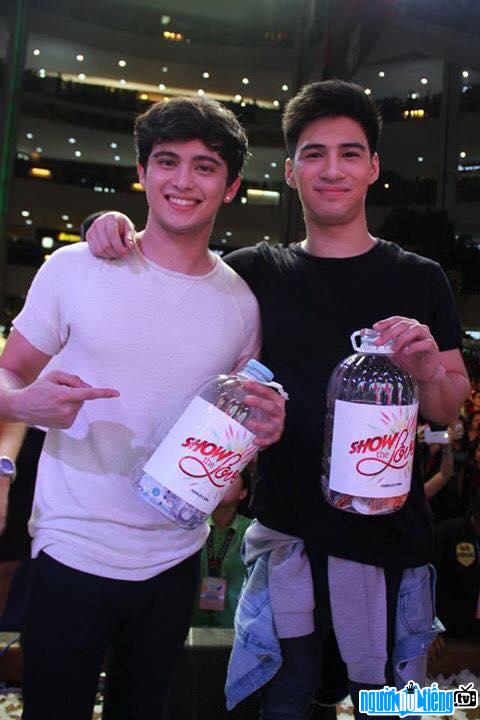 Actor Albie Casino photo (right) with a friend