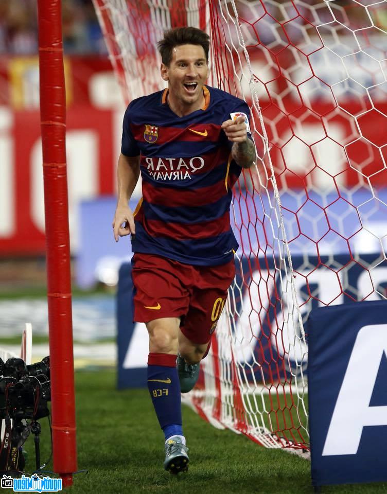 Messi celebrating a goal