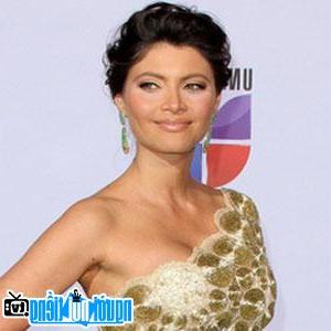 Portrait of TV presenter Chiquinquira Delgado