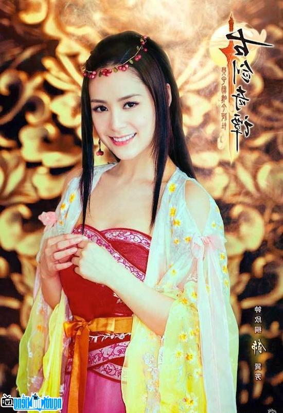 A photo of Gillian Chung- with the image in the movie