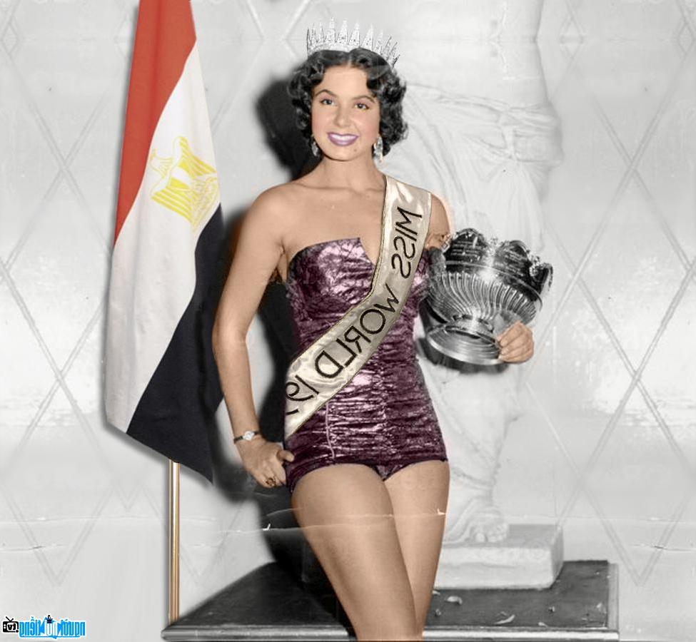  the famous Miss Alexandria- Egypt when she received the crown
