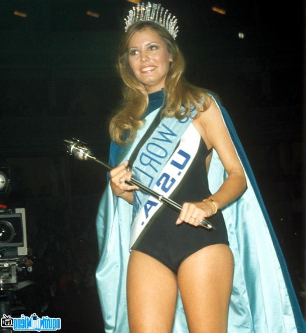 A newly crowned photo of Marjorie Wallace- the famous Miss Indiana- USA
