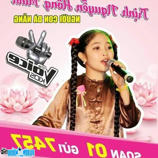 Hình ảnh chân dung của Ca sĩ Trịnh Nguyễn Hồng Minh trong The Voice Kid