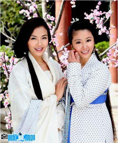 Images of Actress Liu Tao and Lam Xinru