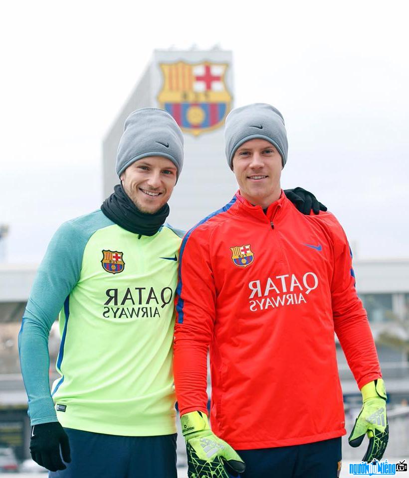 Marc-Andre ter Stegen with his close friend soccer player Ivan