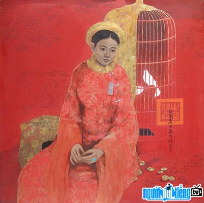  painter Bui Huu Hung composed mainly on the theme of women and life in the palace.