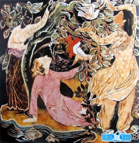 Bức tranh Hòa bình và hữu nghị của họa sĩ Nguyễn Khang