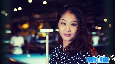 Doan Thi Ngoc Le is the only female player of the Hanoi Billiards team.