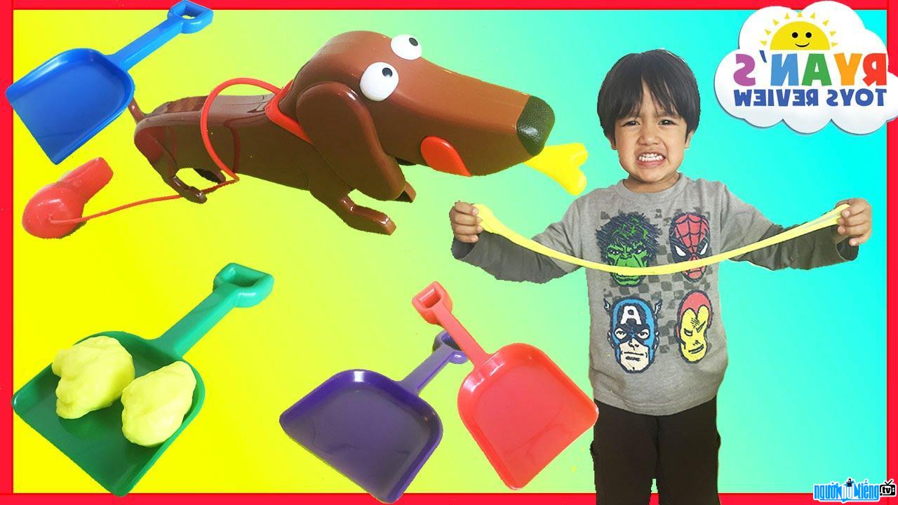 A mischievous Ryan ToysReview on video