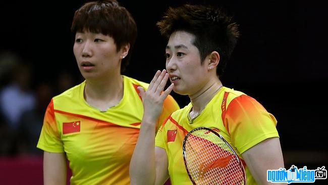 Yu Yang and Wang Xiaoli famous Chinese badminton duo.