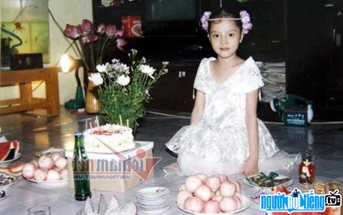  runner-up Do Hoang Anh in childhood