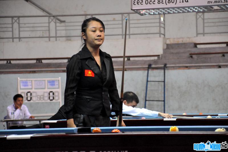 Doan Thi Ngoc Le competes in the 9-ball pool content.