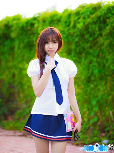 DJ Jenny Yen is innocent in a schoolgirl costume