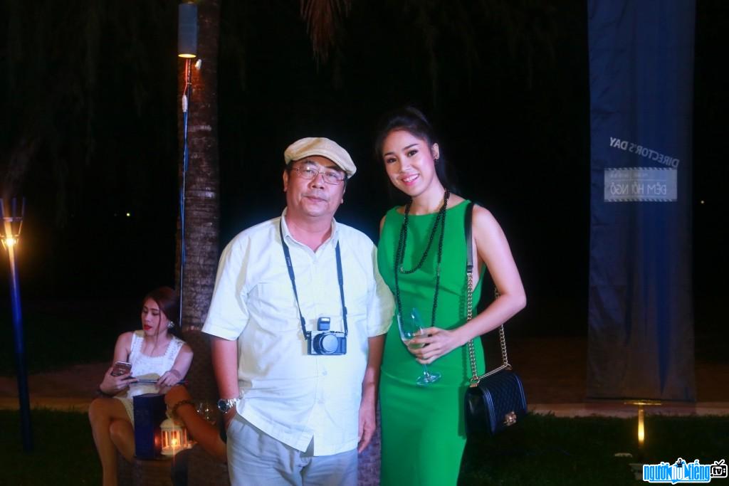 Photo of director Tran Ngoc Phong and actor Le Phuong
