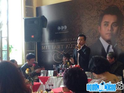 Male singer Tuan Cuong at the press conference to release the album