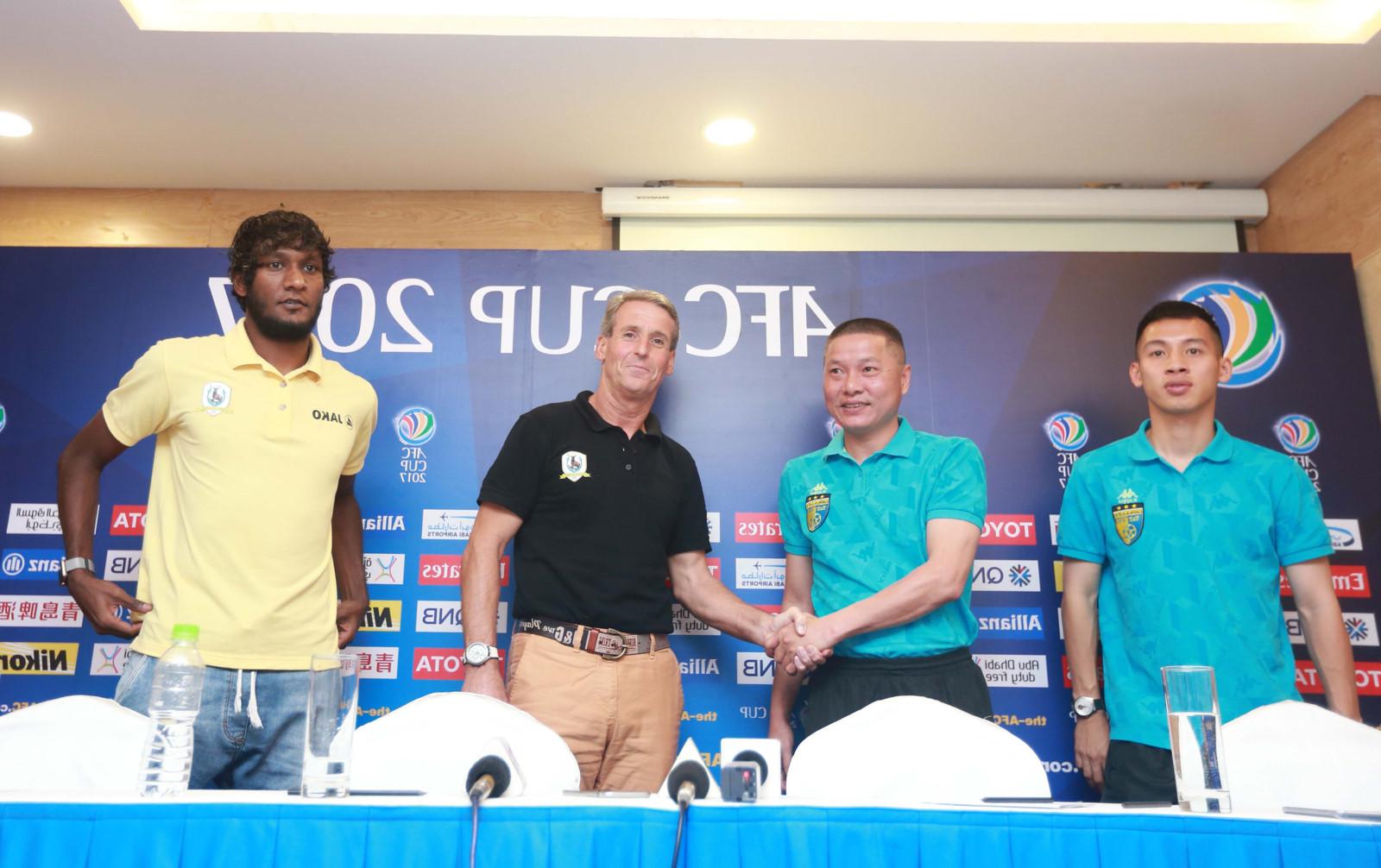 Chu Đình Nghiêm tại buổi họp AFC Cup 2017